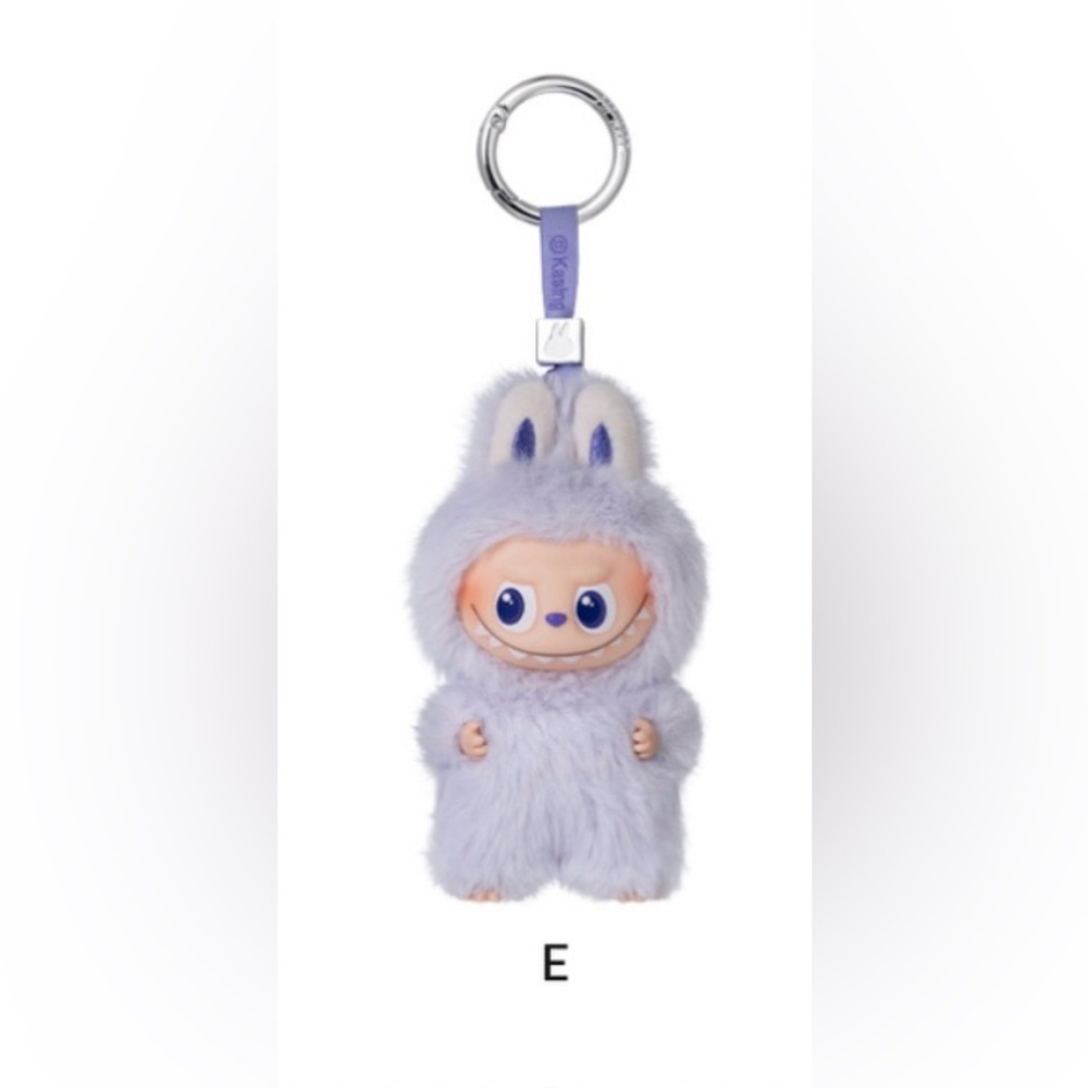 THE MONSTERS Pin for Love Series-Vinyl Plush Pendant Letter E (unopened box)